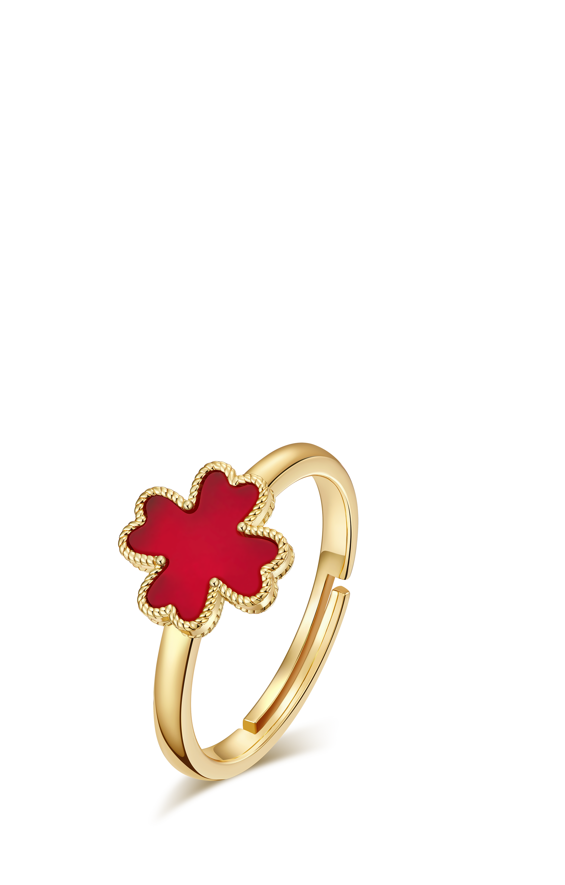 臻心系列 迷你红玉髓戒指 11ZR00594GA